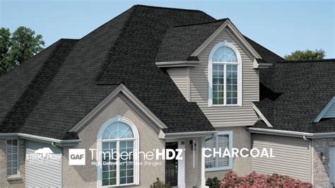 Bold And Beautiful Gaf Timberline Hdz Shingles In Charcoal