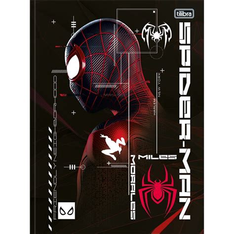 Caderno Brochura Capa Dura Universit Rio Spider Man Game Folhas