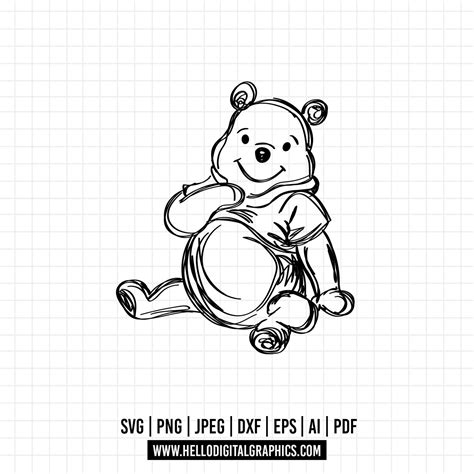 1112 Winnie The Pooh Svg Pooh Svg Winnie The Pooh Vector Winnie The