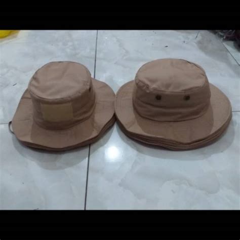 Jual Topi Rimba Pramuka Warna Krem Shopee Indonesia