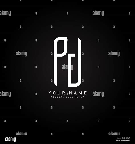 Initial Letter Pj Logo Simple Business Logo For Alphabet P And J