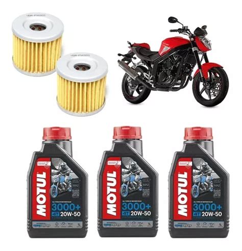 Kit Motul 02 Trocas Óleo Kasinski Comet 250 20w50 Mineral