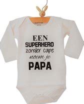 Bol Rompertje Baby Tekst Cadeau Eerste Vaderdag Een Superhero