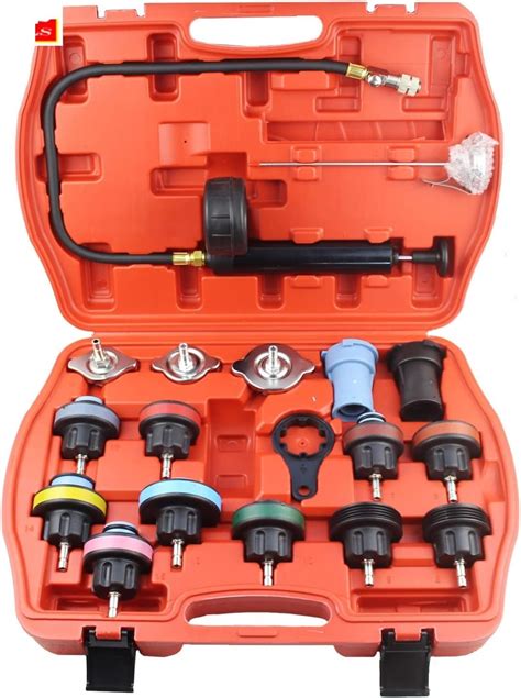 Amazon 18 Pcs Radiator Pressure Tester Tool Kit Cooling System