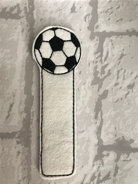 Felt Football Bookmark Personalised Etsy