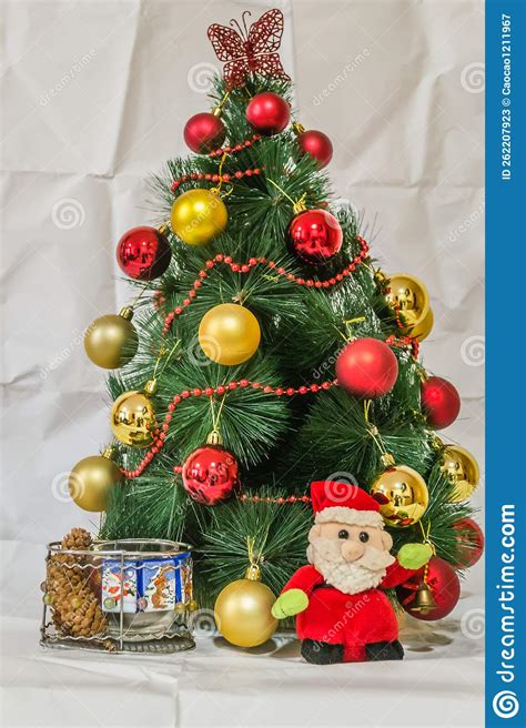 New Year Decorations for the Christmas Tree Stock Image - Image of decorative, fireplace: 262207923