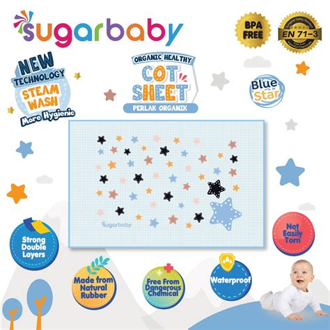 Jual Sugar Baby Premium Organic Healthy Cot Sheet Perlak Ondo