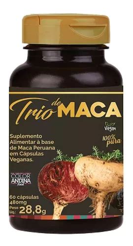 Maca Peruana Trio Preta Vermelha Amarela C P Color Andina Mercadolivre