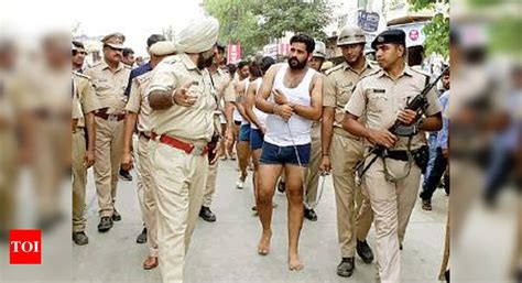 Rajasthan Cops Parade 13 In Underwear In Public Jaipur News Times