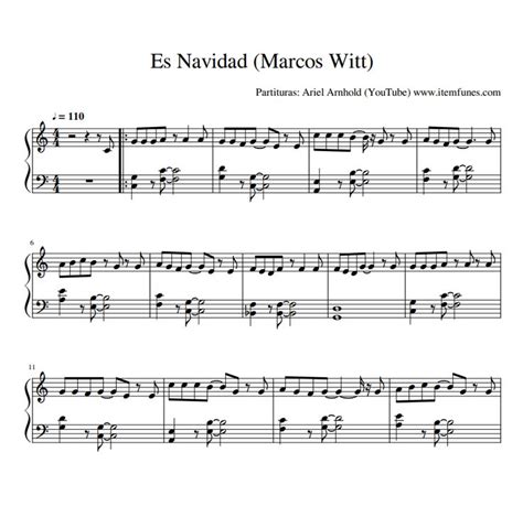 Es Navidad Marcos Witt Villancicos Partitura Himnos Notas Acordes