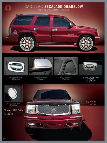 Cadillac Escalade 2002 2003 2004 2005 2006 Accessories, Cadillac ...