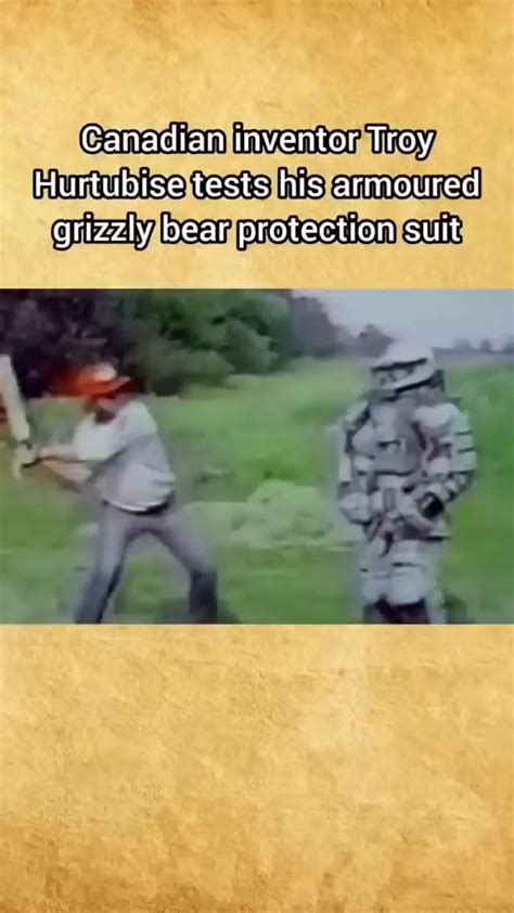 Canadian inventor Troy Hurtubise tests his armoured grizzly bear ...