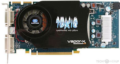 Sapphire Hd 3870 Toxic Ii Specs Techpowerup Gpu Database