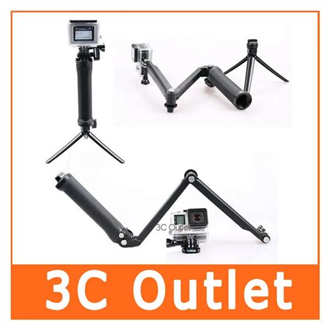 GoPro 3 Way Grip Arm Monopod Tripod Mount For GoPro Camera Xiaomi Yi