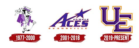 Evansville Purple Aces Logo Symbol Meaning History Png Brand