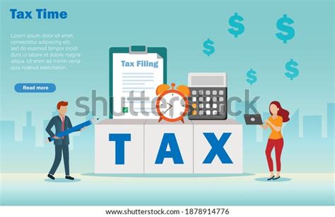 Filing Income Tax Return Stock Vectors And Vector Art Shutterstock