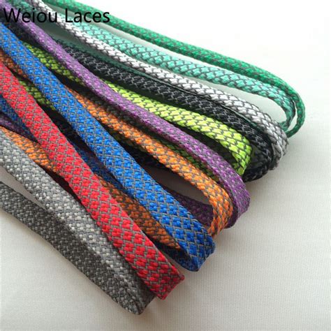 Offical Weiou New Flat 3m Reflective Shoelaces Runner Weave Tape