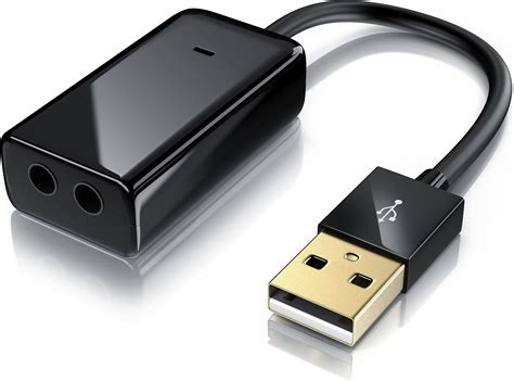 SABRENT USB Externe Soundkarte USB auf Klinke 3 5mm Kopfhörer auf