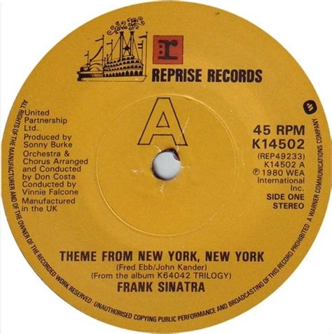 Frank Sinatra New York New York Records, LPs, Vinyl and CDs - MusicStack