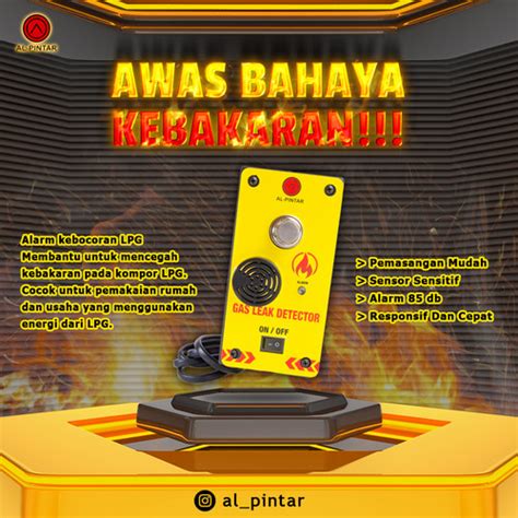 Jual Alarm Kebocoran Gas Lpg Alat Deteksi Gas Bocor Gas Leak Detector