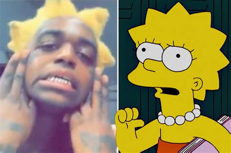 Kodak Black Channels Lisa Simpson With New Yellow Hair