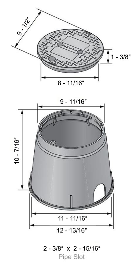 NDS 10 Round Valve Box With Overlapping Cover NDB111BC