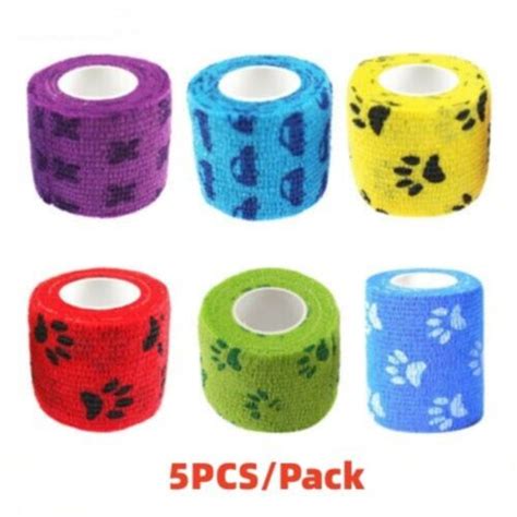 Retractable Tape Elastic Self Adherent Wrap Pet Elastic Bandage Sports