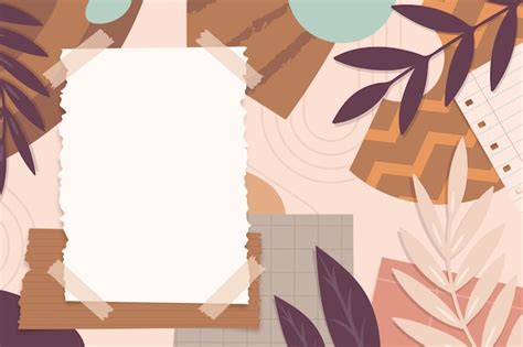 Free Vector | Hand drawn collage background