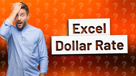 How Do I Calculate Current Dollar Rate In Excel Youtube