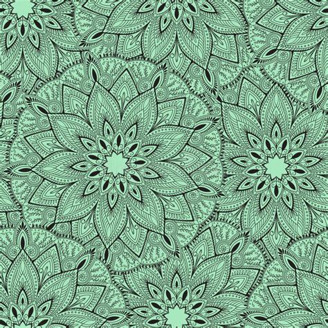 Seamless Mandala Pattern For Printing On Fabric Or Paper Hand Drawn