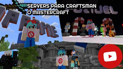 TOP 3 SERVIDORES PARA CRAFTSMAN O MASTERCRAFT IP y Puerto en el vídeo