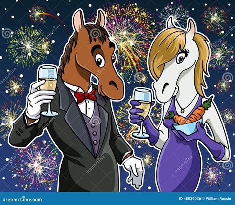 Happy New Year - Horse Stock Vector - Image: 48039036