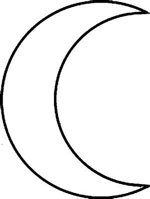 HALF MOON Outline - ClipArt Best