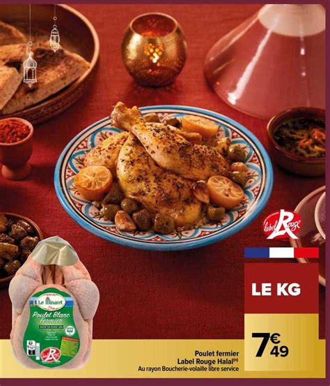 Promo Poulet Fermier Label Rouge Halal Chez Carrefour Icatalogue Fr