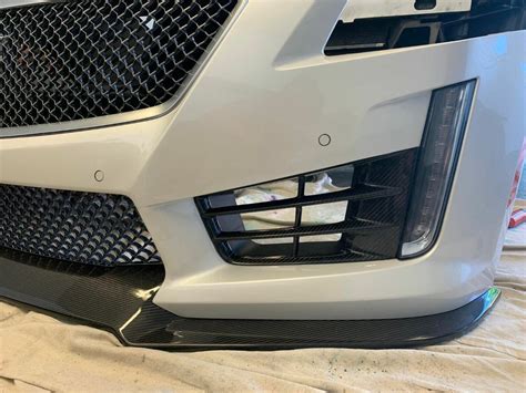 Eos Cadillac Cts V Carbon Fiber Front Grille Inserts