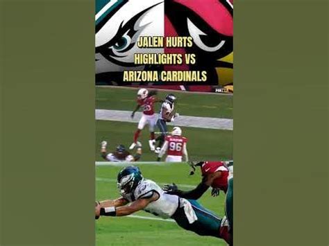 Jalen Hurts Highlights VS Arizona Cardinals. Philadelphia Eagles - YouTube