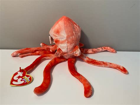 Ty Beanie Baby Wiggly The Squid 10 Inch Etsy