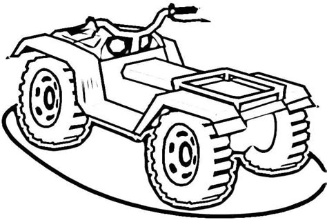 ATV Coloring Page