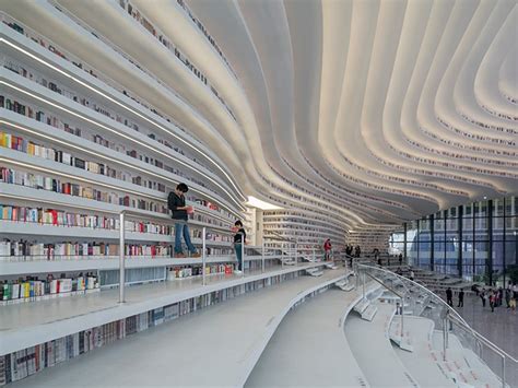 Chinese Library Holds 1.2 Million Books Within Its Curved Walls