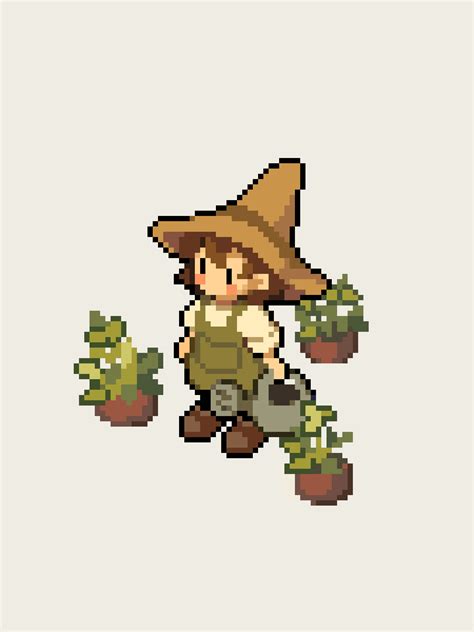 Little farmer fella : r/PixelArt