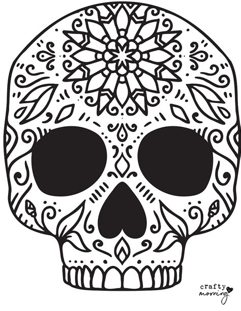 Free Printable Skeleton Coloring Pages Crafty Morning