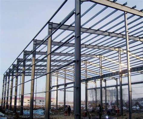 Steel Frame Structures Concrete Industrial Building Construction In