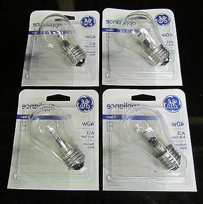 4 pk GE 40 Watt Appliance Light Bulb