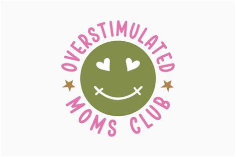 Overstimulated Moms Club Mama Retro Svg Graphic By Svg Box · Creative Fabrica