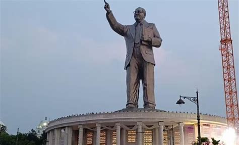 125 Ft Tall Ambedkar Statue Unveiled In Hyderabad