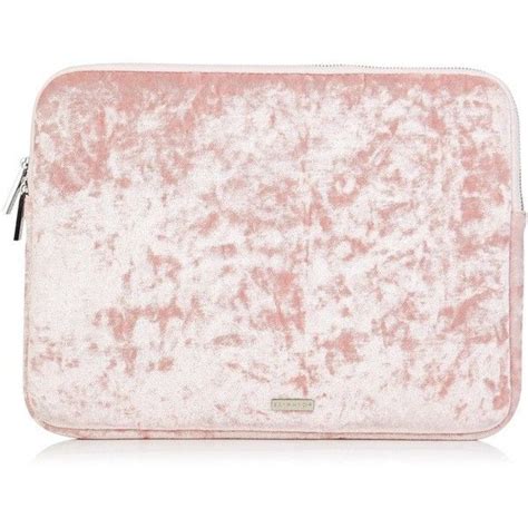 Pink Crushed Velvet 13" Laptop Case liked on Polyvore featuring ...