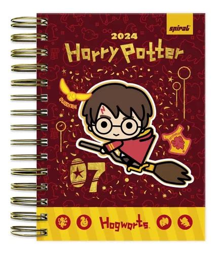 Agenda 2024 Mini Harry Potter Charms Capa Dura 117x164cm Cor Da Capa