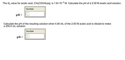 The Ka value for acetic acid, CH3COOH(aq), is 1.8x | Chegg.com