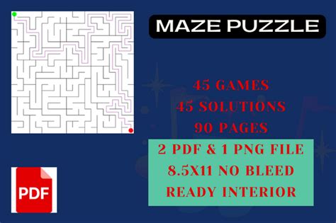 Square Maze Game Activity Kdp Interior Graphic By Prottayon · Creative