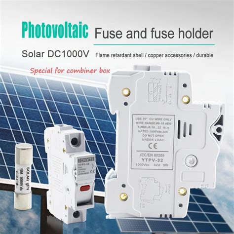 Porte Fusible Solaire Pv Dc V Avec Fusibles Pv A A A Haute